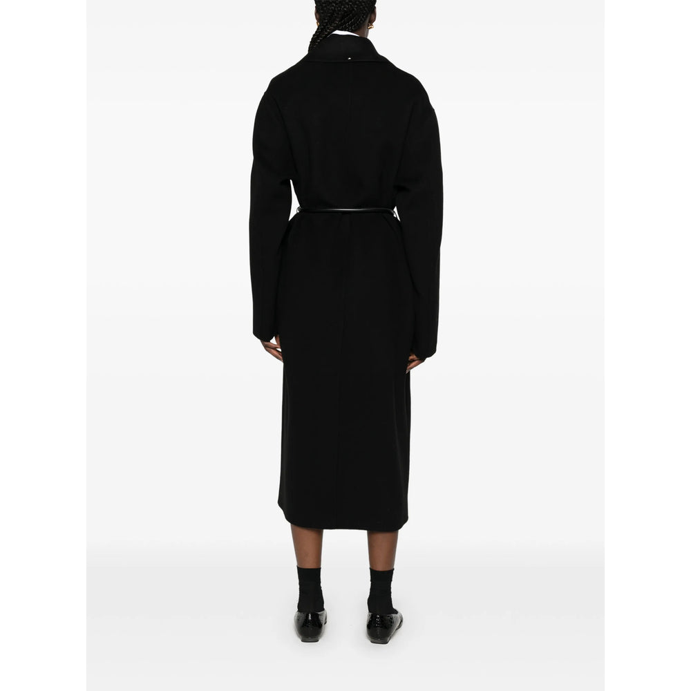 Sportmax Black Coats - Single Breasted Coats Women SPORTMAX