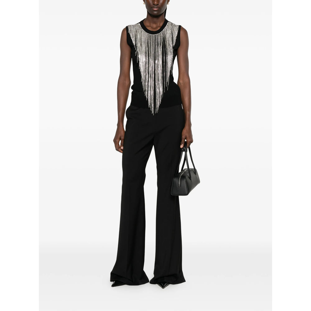 Sportmax Black Trousers - Flared Trousers Women SPORTMAX