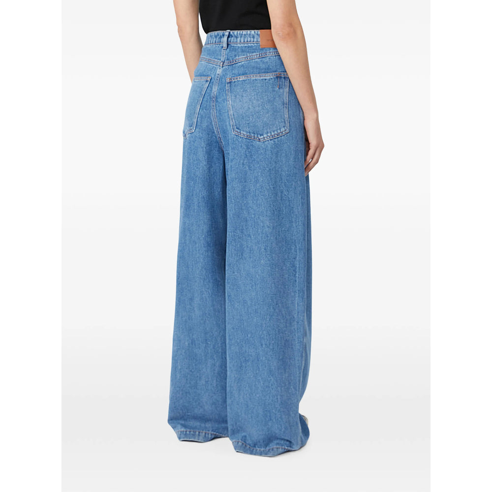 Sportmax Blue Denim - Wide-Leg Jeans Women SPORTMAX