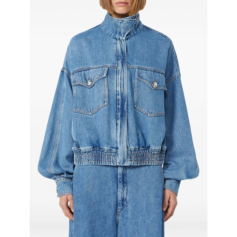 Sportmax Blue Jackets - Denim Jackets Women SPORTMAX