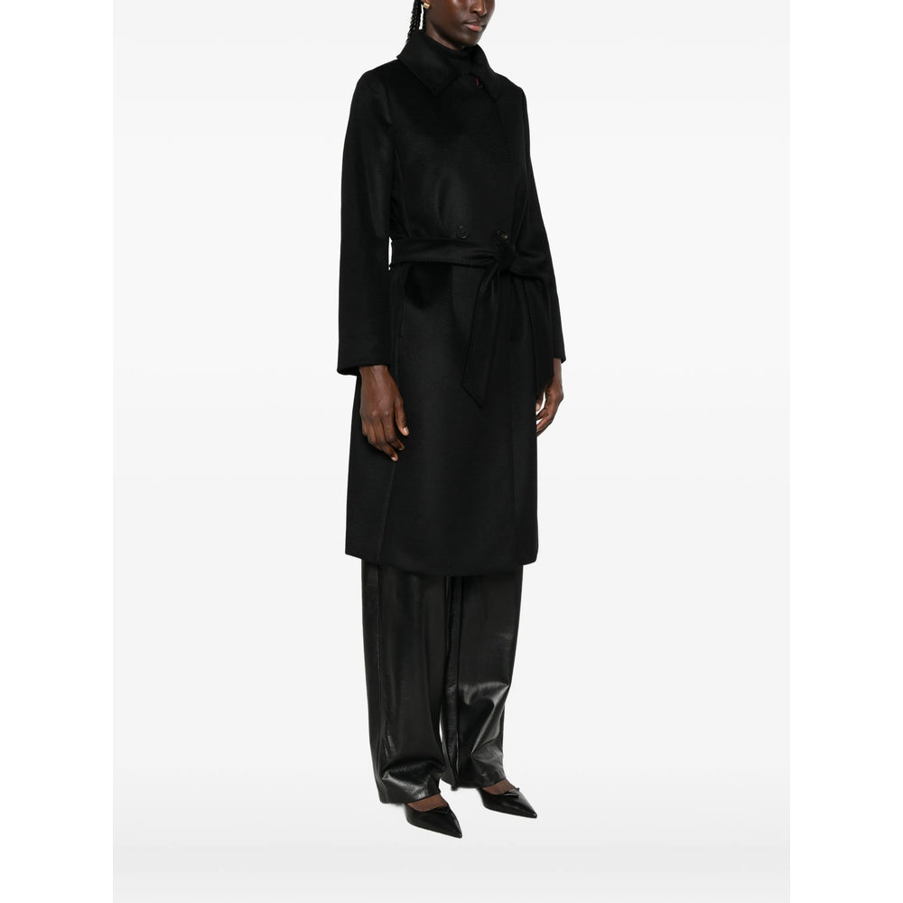 Max Mara Studio Black Coats - Single Breasted Coats Women MAX MARA STUDIO