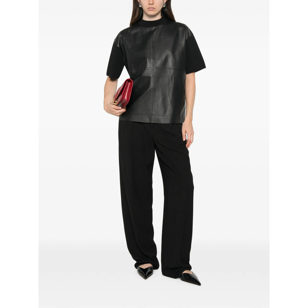 Max Mara Studio Black Tops - T-Shirts & Jerseys Women MAX MARA STUDIO