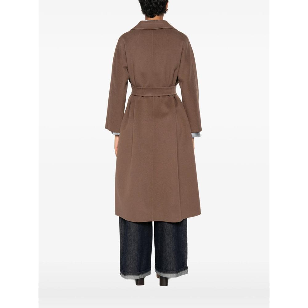 'S Max Mara Brown Coats - Single Breasted Coats Women S MAX MARA