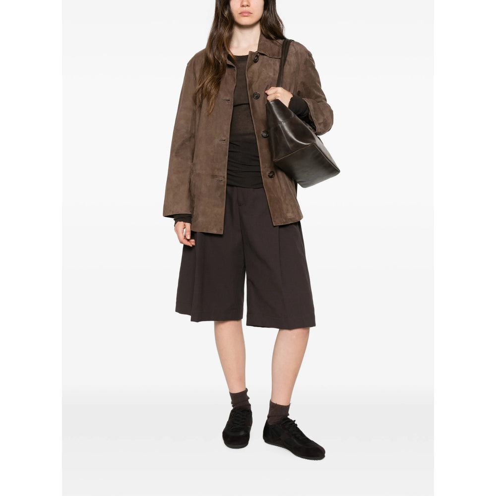 'S Max Mara Brown Jackets - Leather Jackets Women S MAX MARA