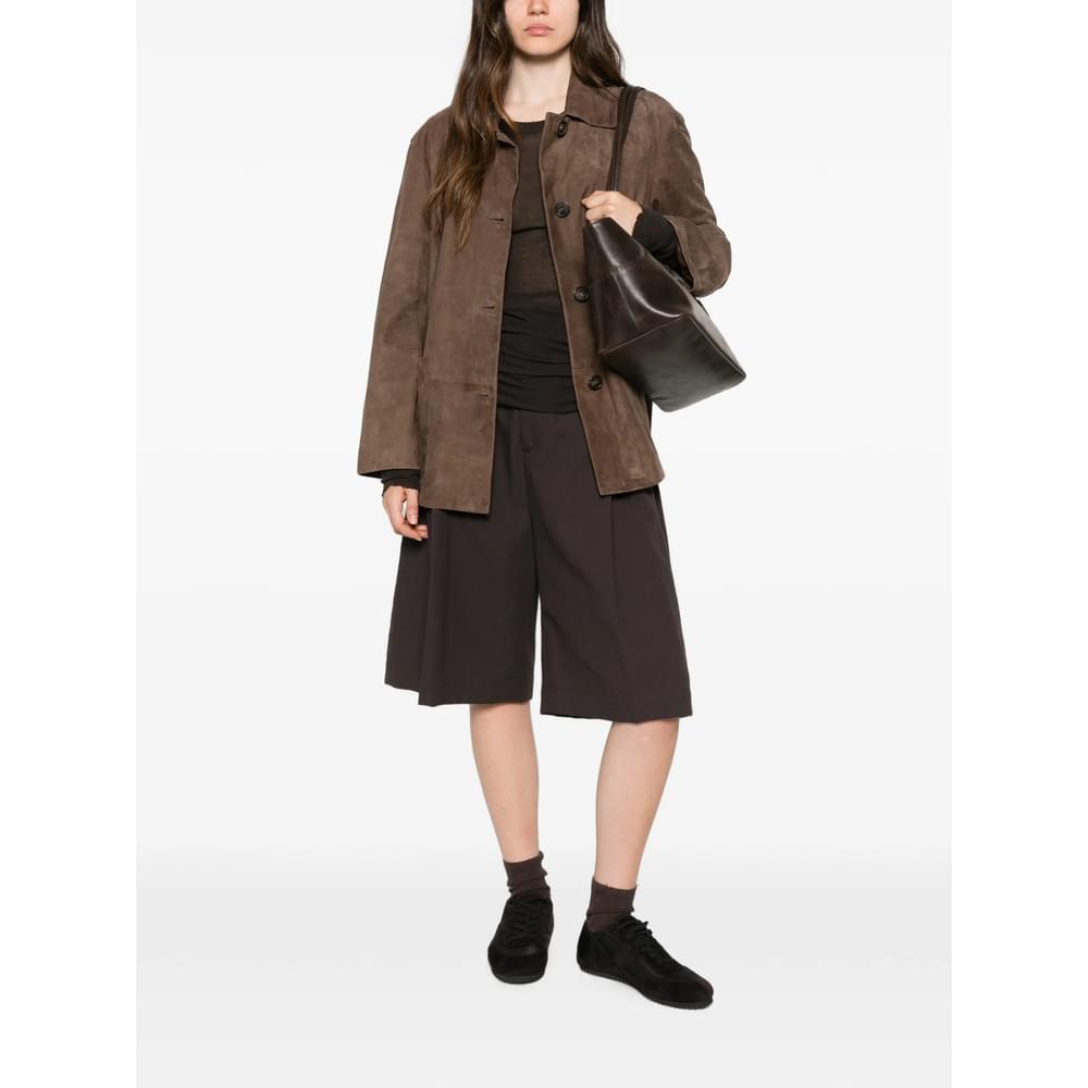 'S Max Mara Brown Jackets - Leather Jackets Women S MAX MARA