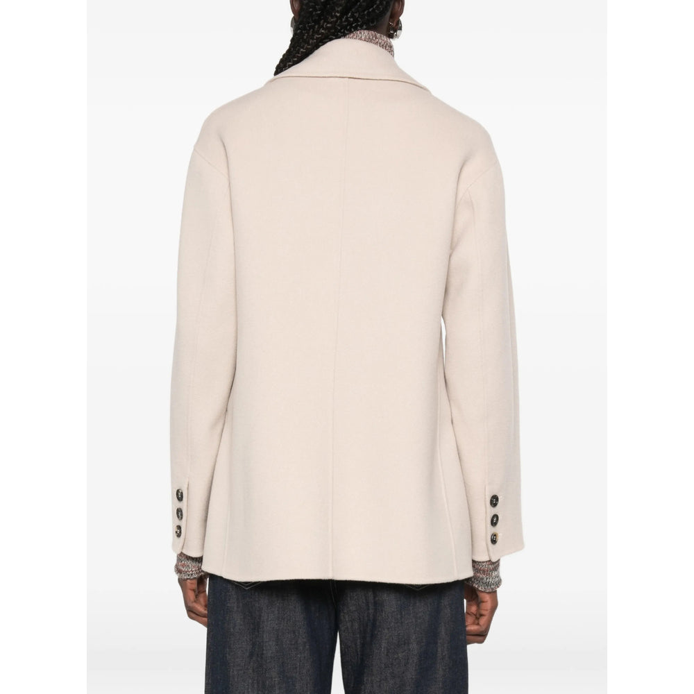 'S Max Mara Neutrals Coats - Single Breasted Coats Women S MAX MARA