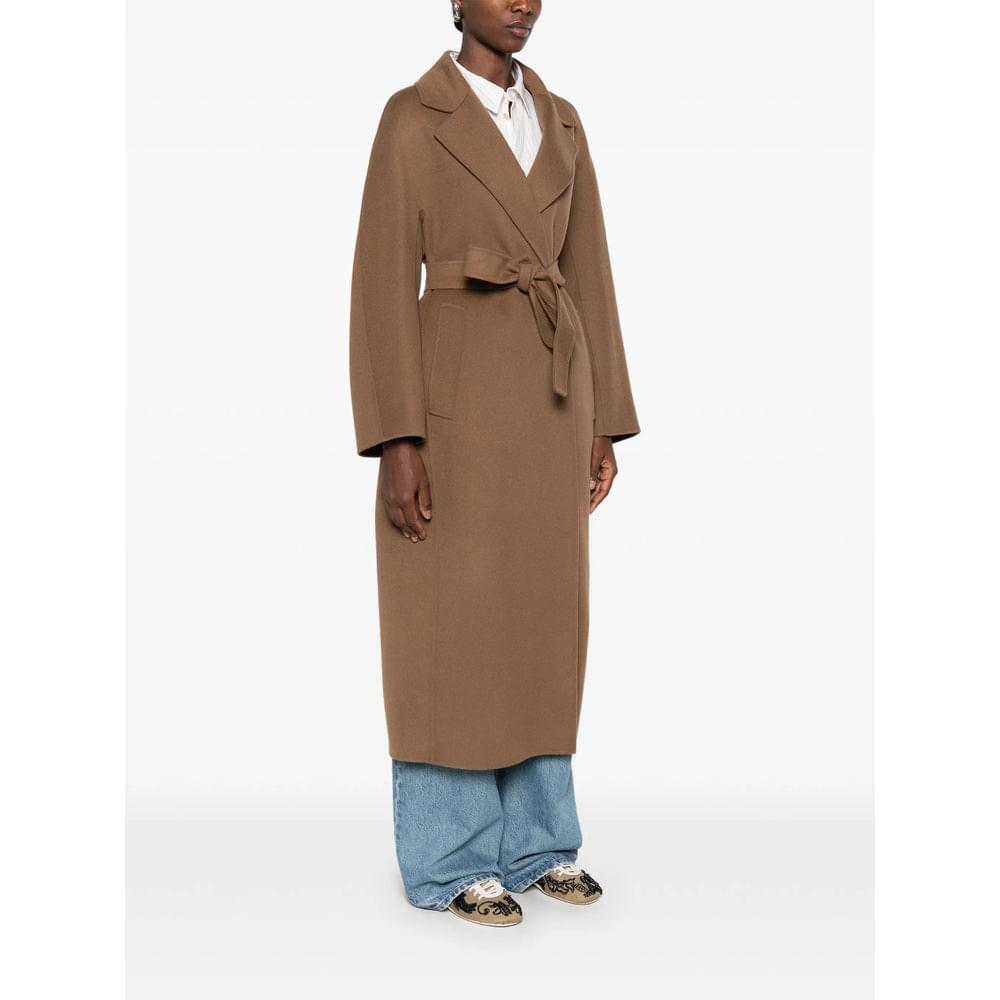 'S Max Mara Brown Coats - Single Breasted Coats Women S MAX MARA
