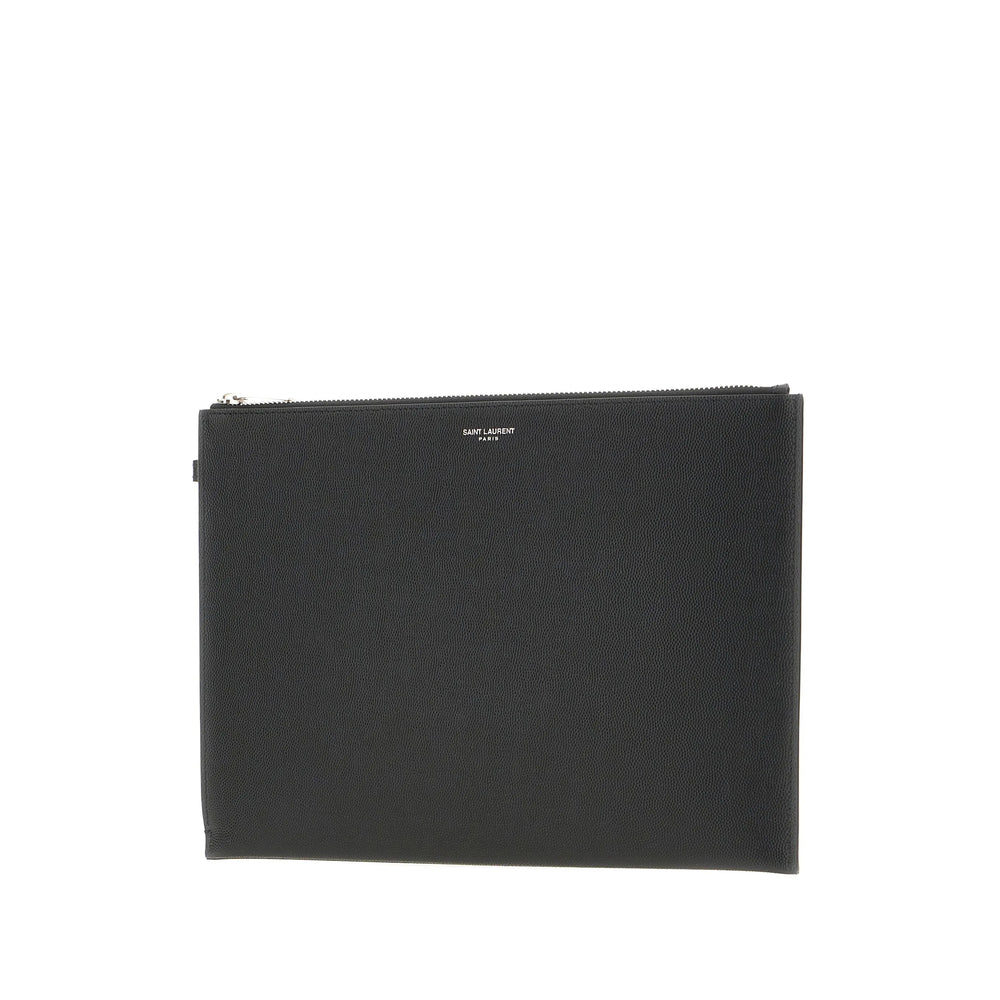 Saint Laurent Black Clutch Bags Men SAINT LAURENT