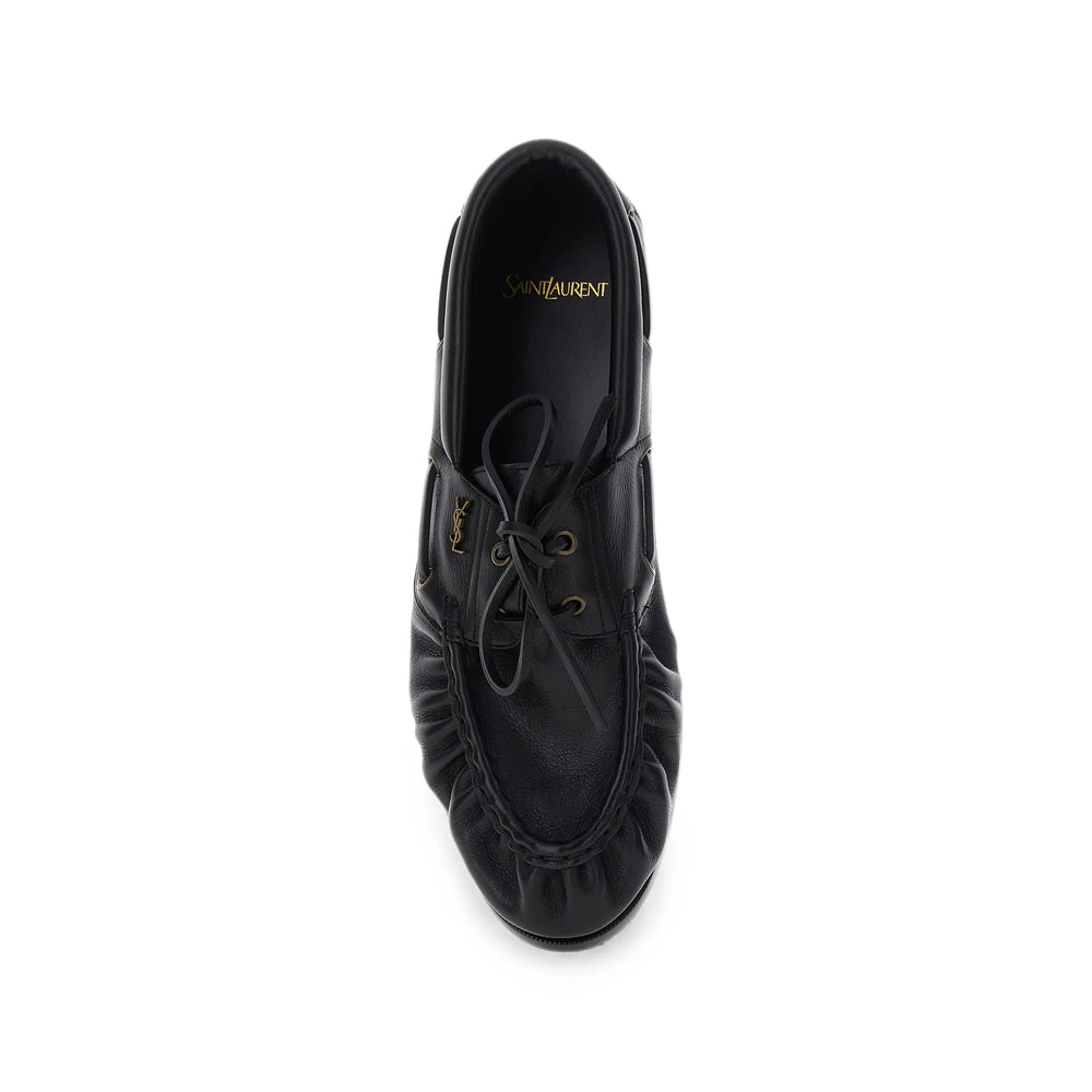 Saint Laurent Black Loafers Men SAINT LAURENT
