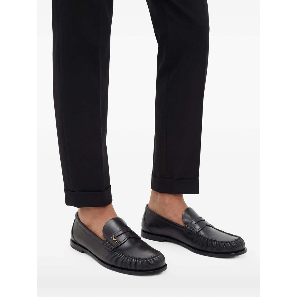 Saint Laurent Black Loafers Men SAINT LAURENT