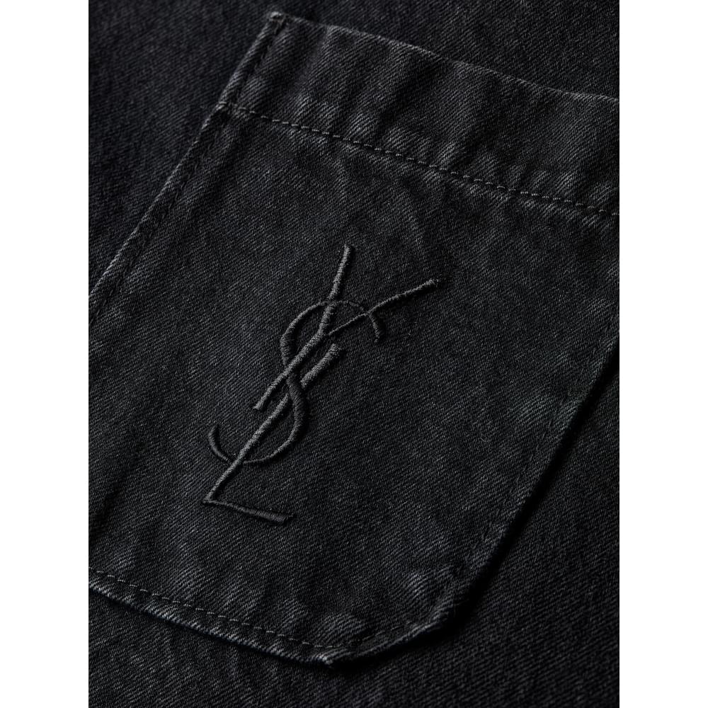 Saint Laurent Black Shirts Men SAINT LAURENT