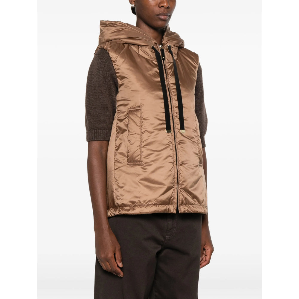 Max Mara The Cube Brown Jackets - Waistcoat & Gilets Women MAX MARA THE CUBE