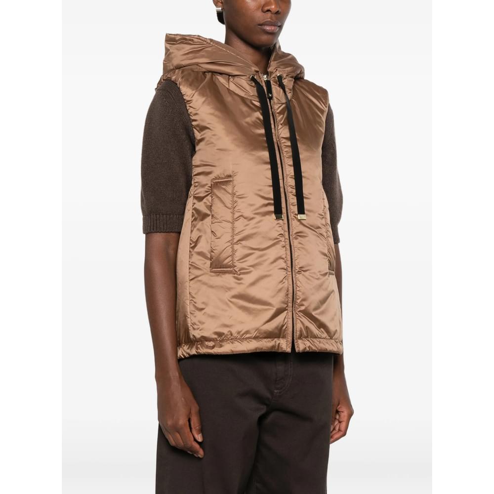 Max Mara The Cube Brown Jackets - Waistcoat & Gilets Women MAX MARA THE CUBE