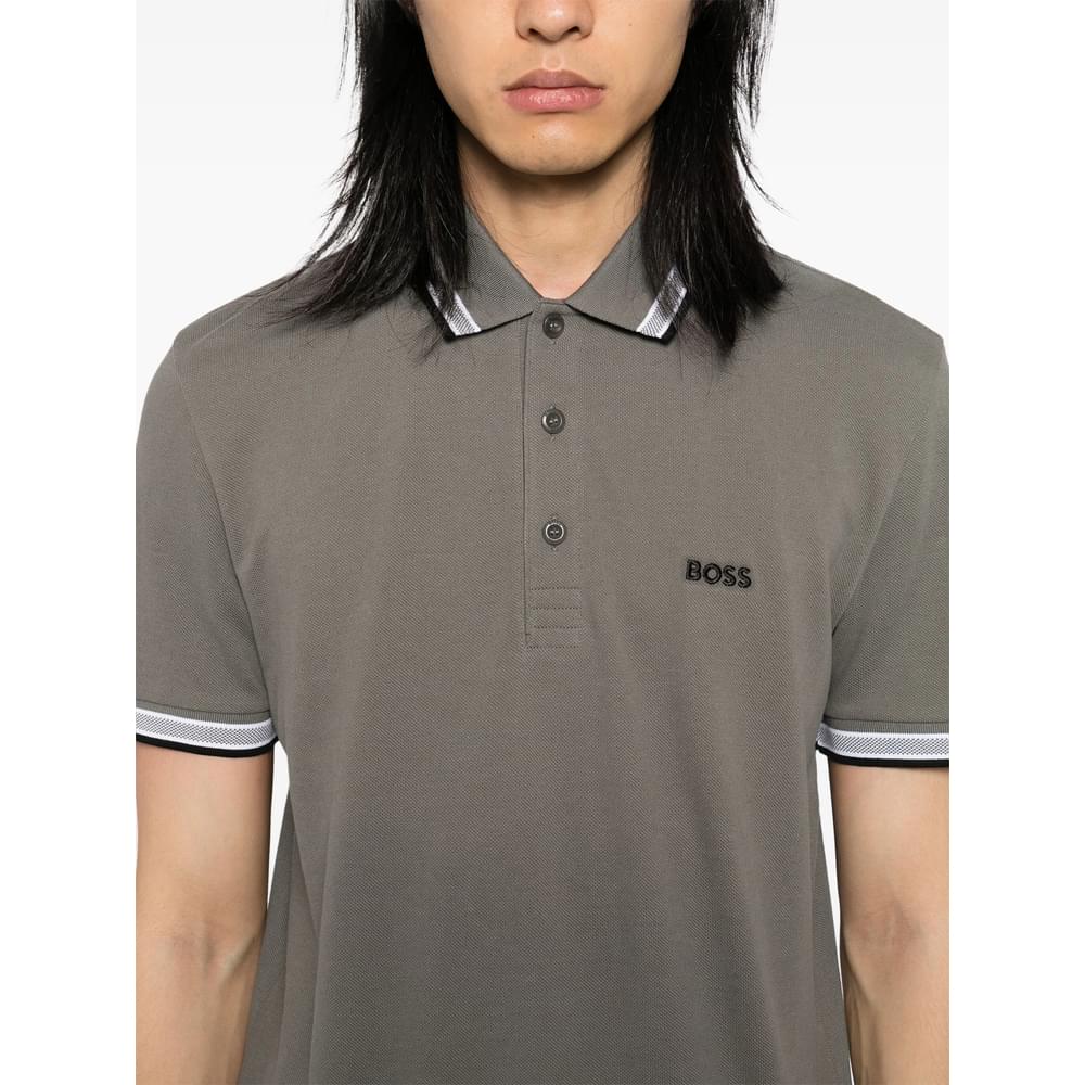 Boss Grey Polo Shirts Men BOSS