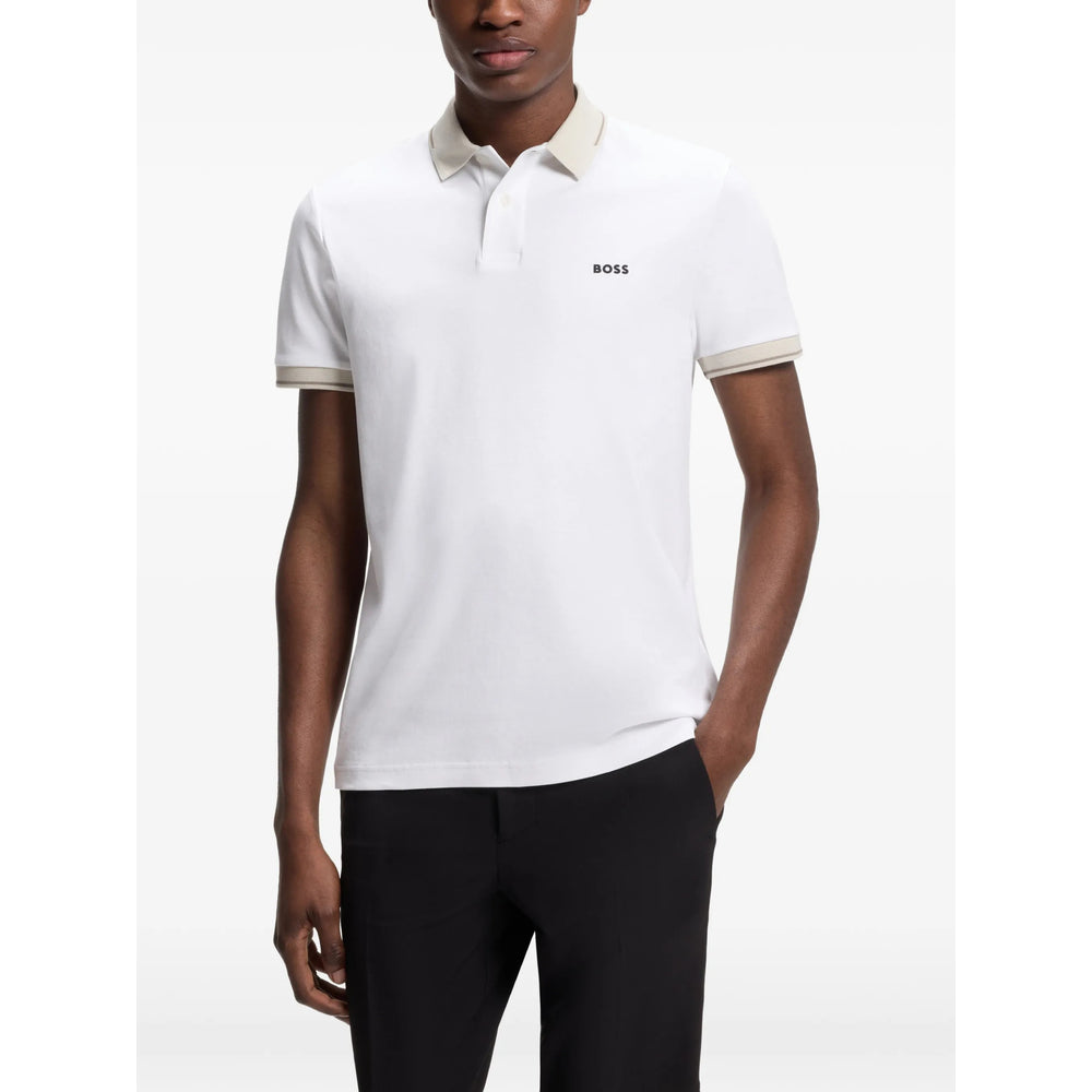Boss White Polo Shirts Men BOSS