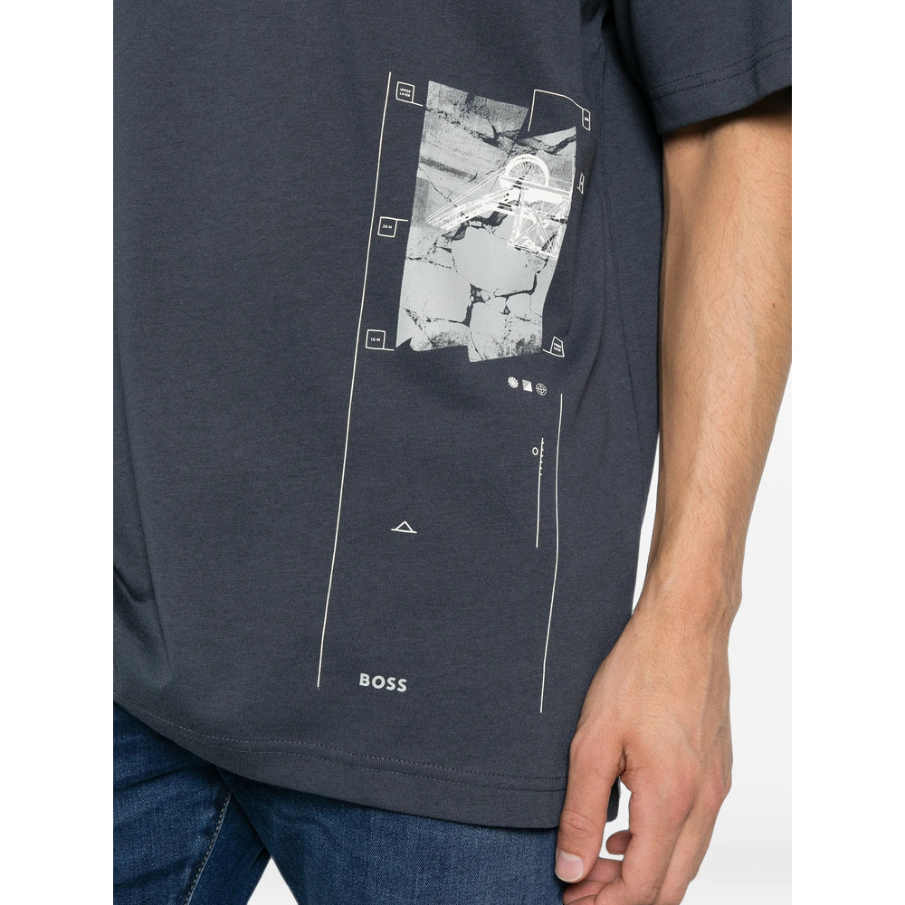 Boss Blue T-Shirts & Vests - T-Shirts Men BOSS