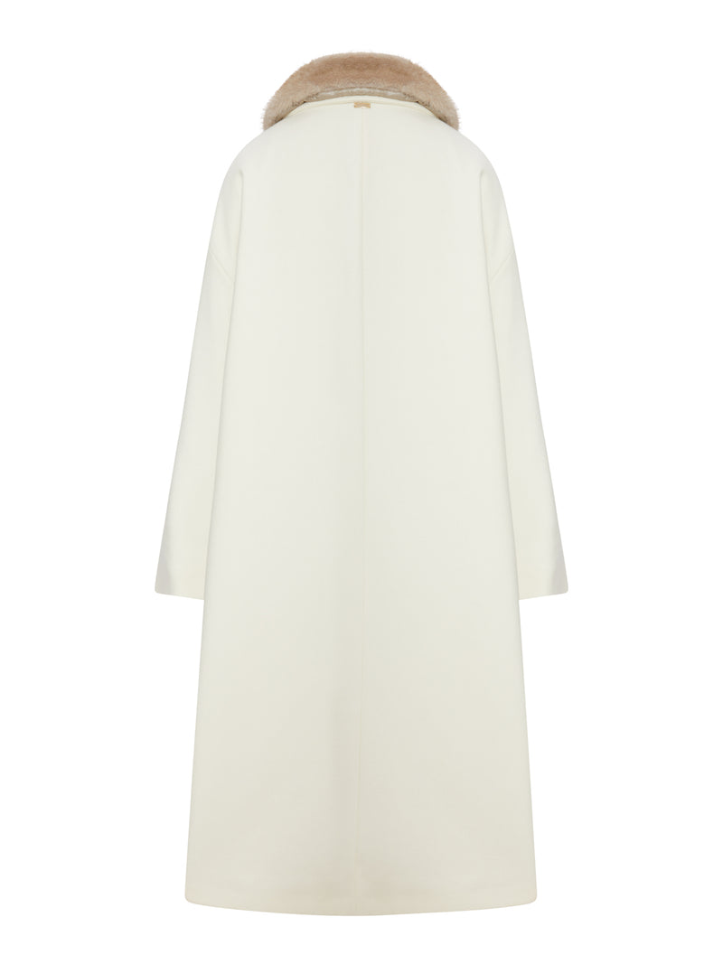 Herno Women Long Coat With Fur Collar HERNO