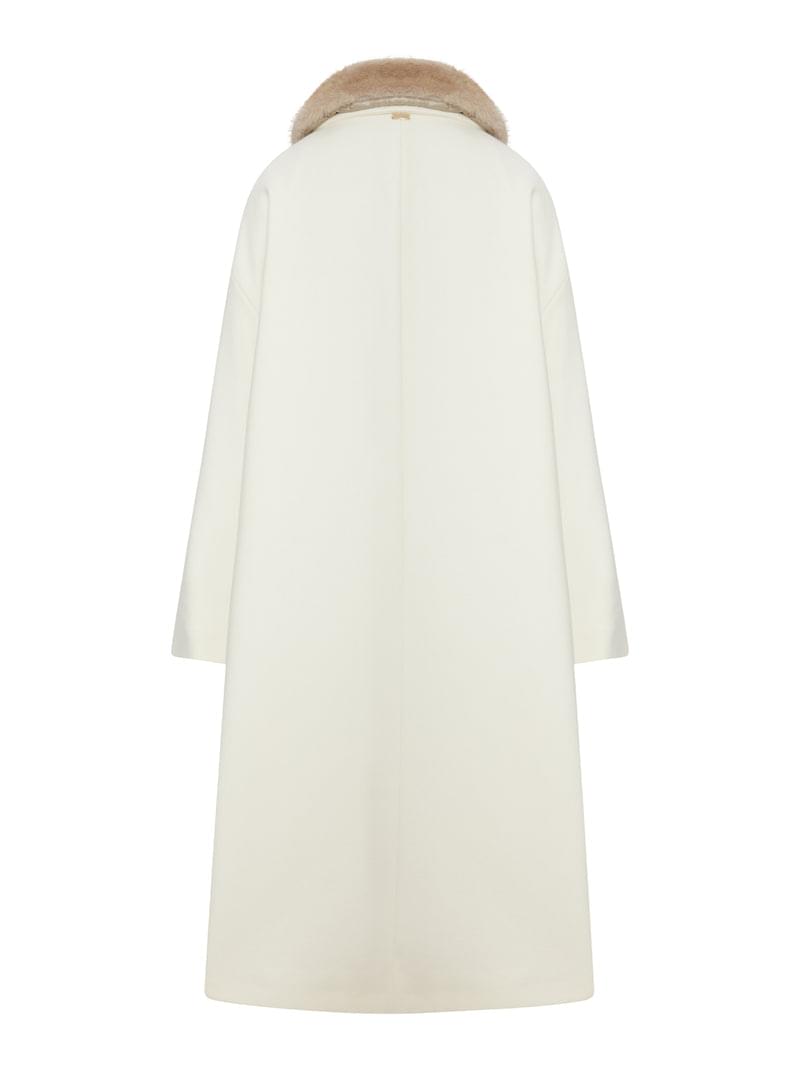Herno Women Long Coat With Fur Collar HERNO