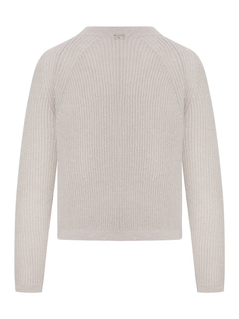 Herno Women Ribbed Sweater In Wool And Mohair Blend HERNO