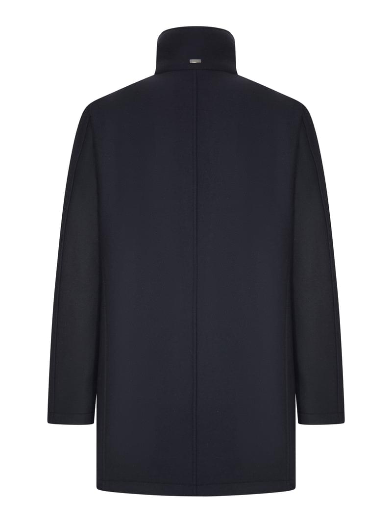 Herno Men Coat With High Collar And Contrasting Interior HERNO