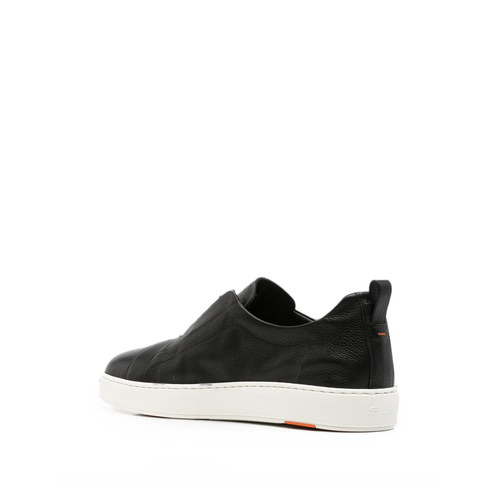 Santoni Black Trainers - Slip-Ons Men SANTONI