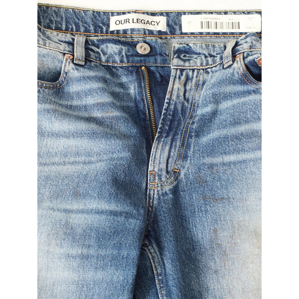 Our Legacy Blue Denim - Regular & Straight-Leg Jeans Men OUR LEGACY
