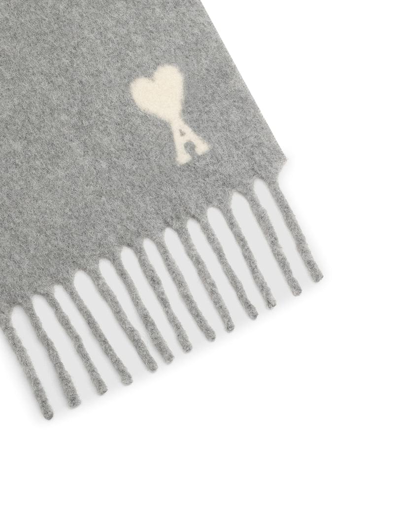 Ami Paris Men Ami De Coeur Scarf In Alpaca Wool AMI PARIS