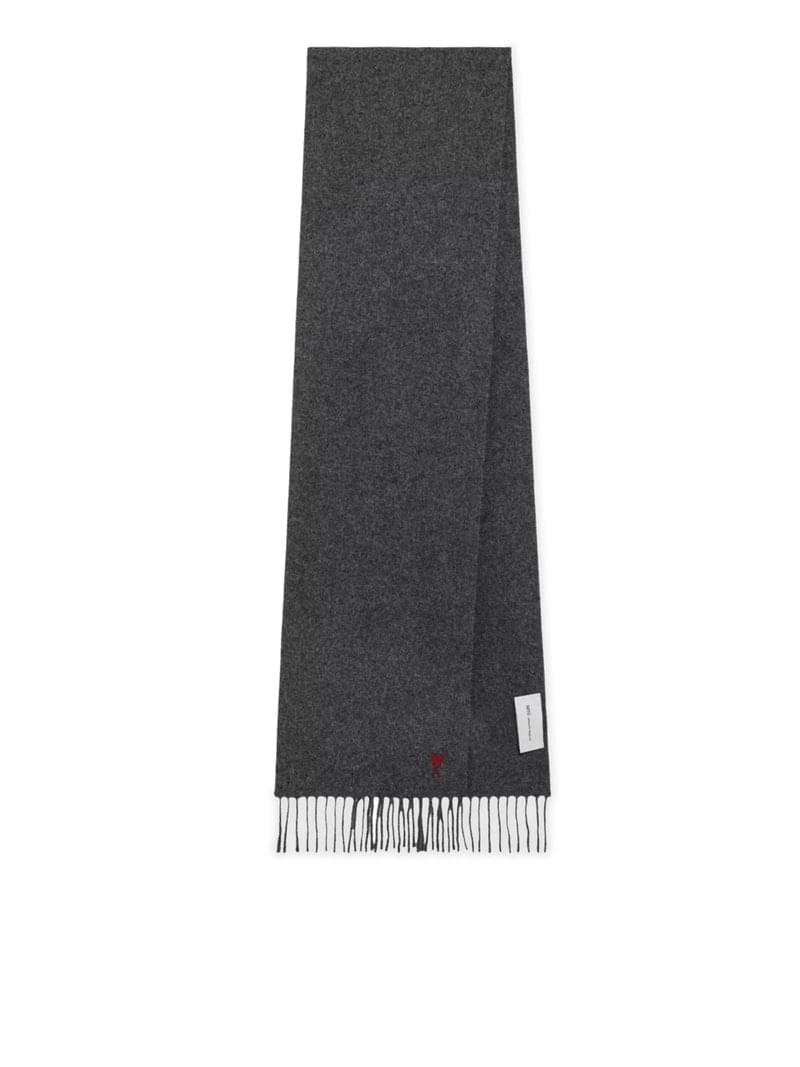 Ami Paris Men Ami De Coeur Scarf In Wool AMI PARIS
