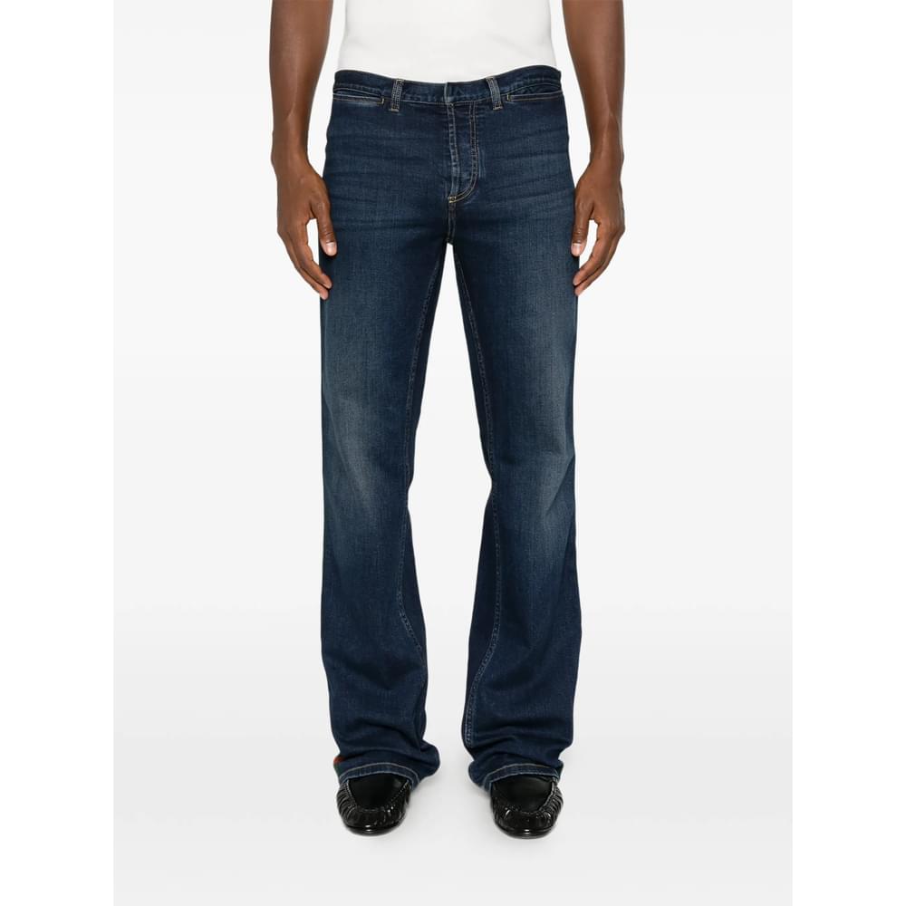 Gucci Blue Denim - Regular & Straight-Leg Jeans Men GUCCI