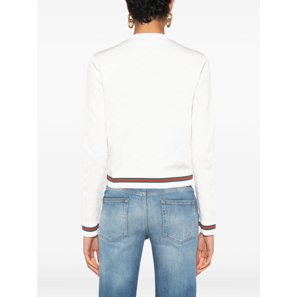 Gucci White Knitwear - Cardigans Women Women GUCCI