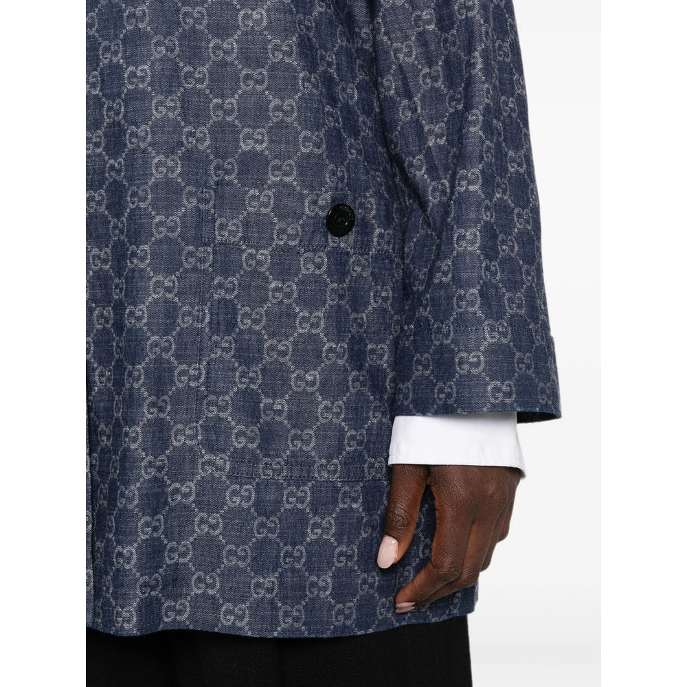Gucci Blue Jackets - Denim Jackets Women GUCCI