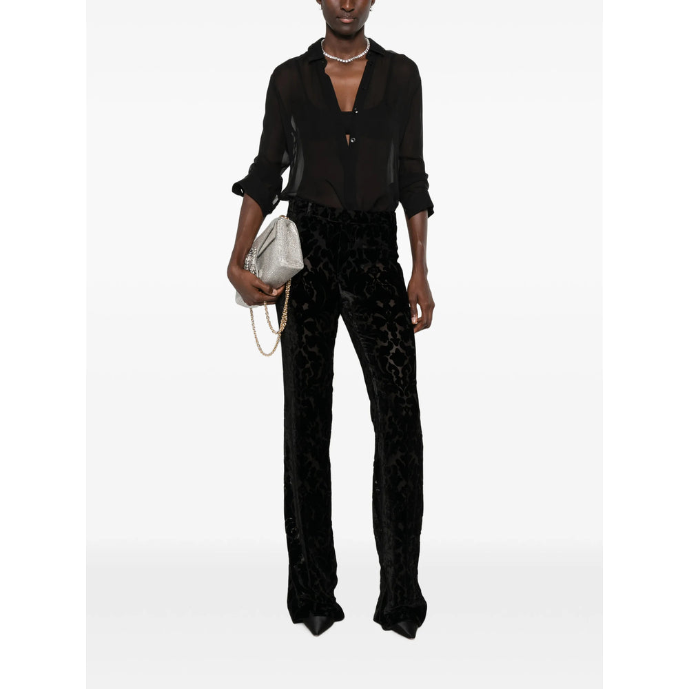 Gucci Black Trousers - Flared Trousers Women GUCCI