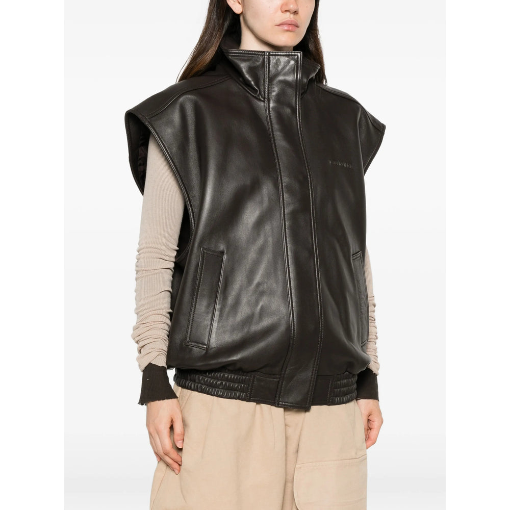 Balenciaga Brown Jackets - Waistcoat & Gilets Women BALENCIAGA