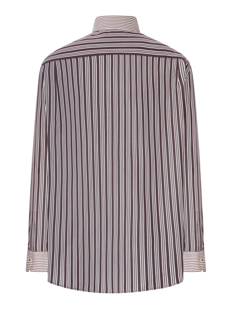 Saint Laurent Men Winchester Striped Cotton Poplin Shirt SAINT LAURENT