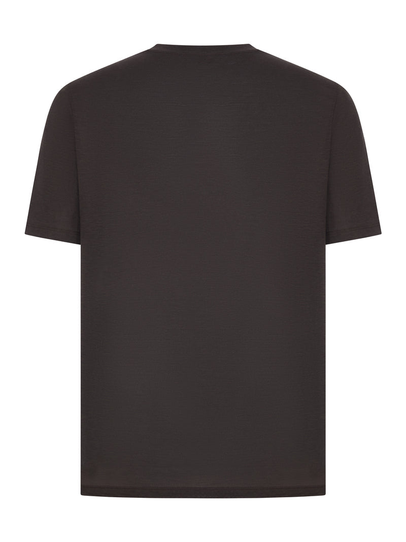 Saint Laurent Men Cassandre T-Shirt In Silk And Cotton SAINT LAURENT