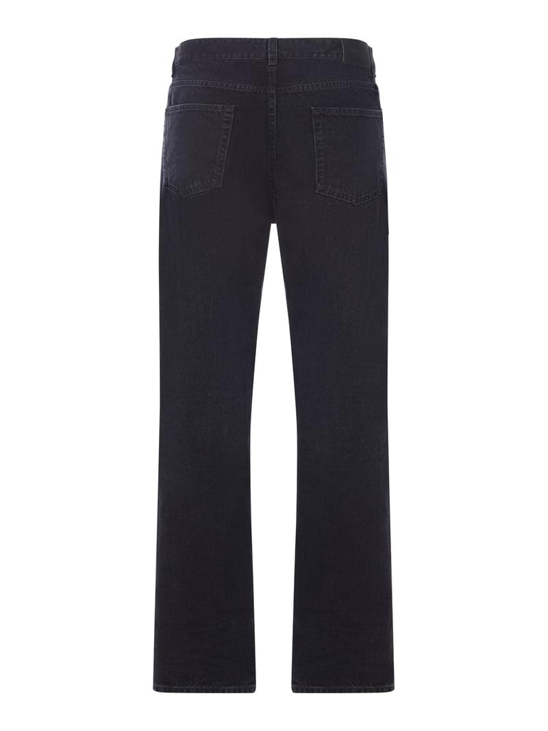 Saint Laurent Men Dark Denim Bootcut Jeans SAINT LAURENT