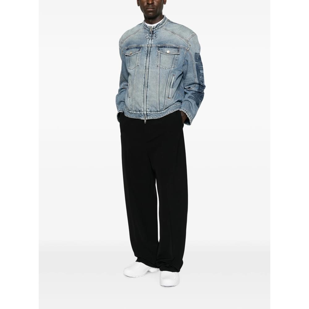 Balenciaga Blue Jackets - Denim Jackets Men Men BALENCIAGA