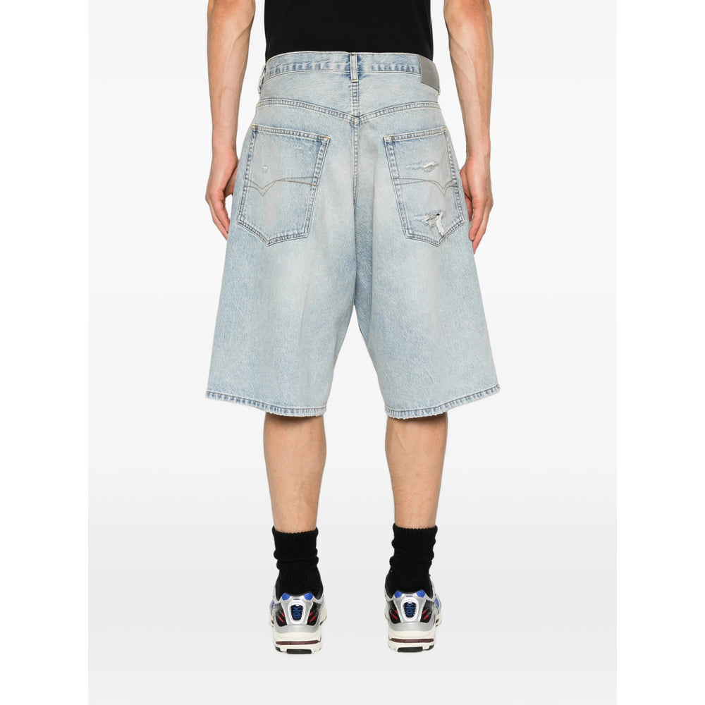 Balenciaga Blue Shorts - Denim Shorts Men BALENCIAGA