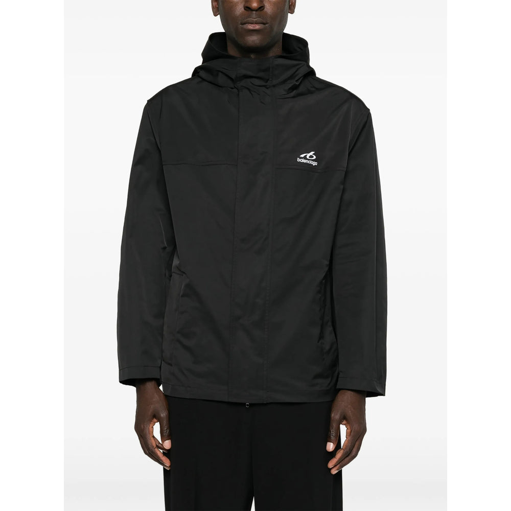 Balenciaga Black Jackets - Hooded Jackets Men BALENCIAGA