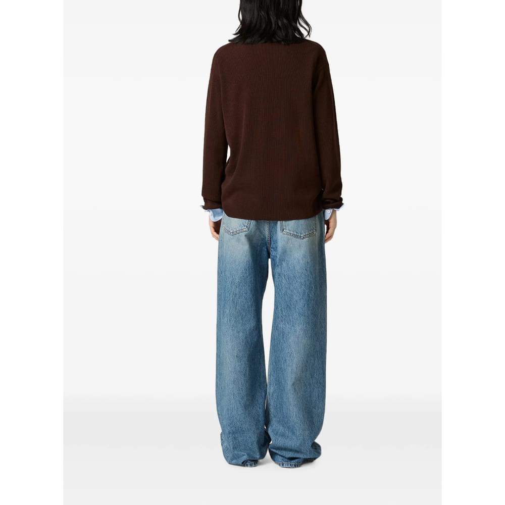 Miu Miu Blue Denim - Straight-Leg Jeans Women MIU MIU