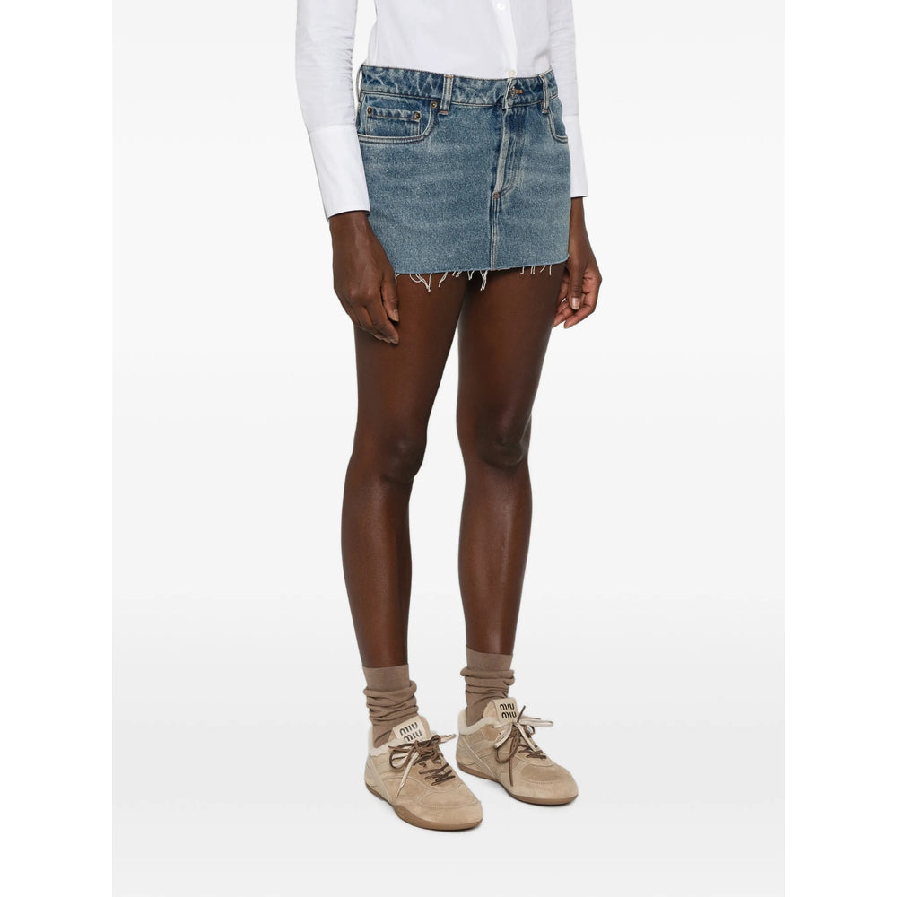 Miu Miu Blue Skirts - Straight Skirts Women MIU MIU