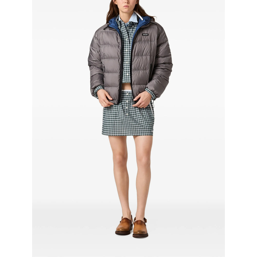 Miu Miu Grey Jackets - Puffer Jackets Women