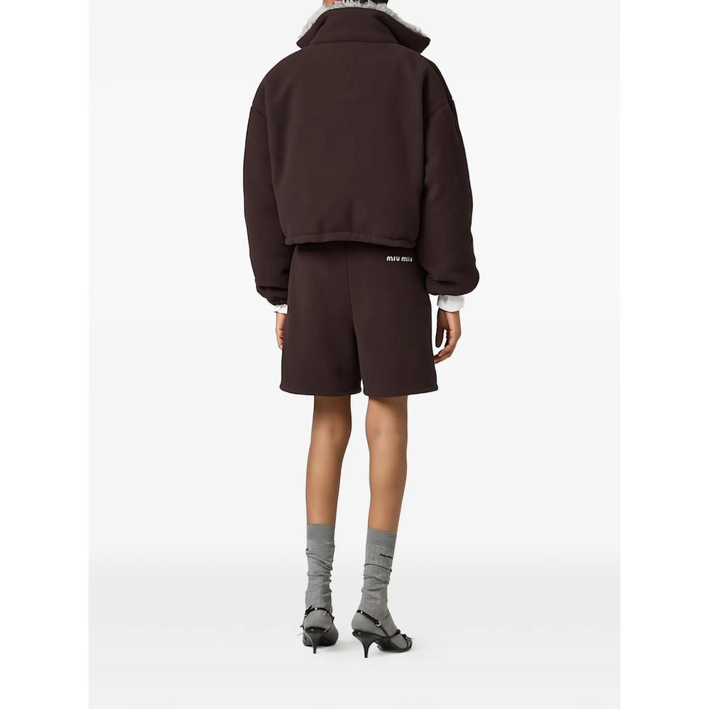 Miu Miu Brown Jackets - Cropped Jackets Women MIU MIU
