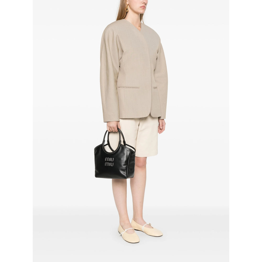 Miu Miu Black Tote Bags Women MIU MIU