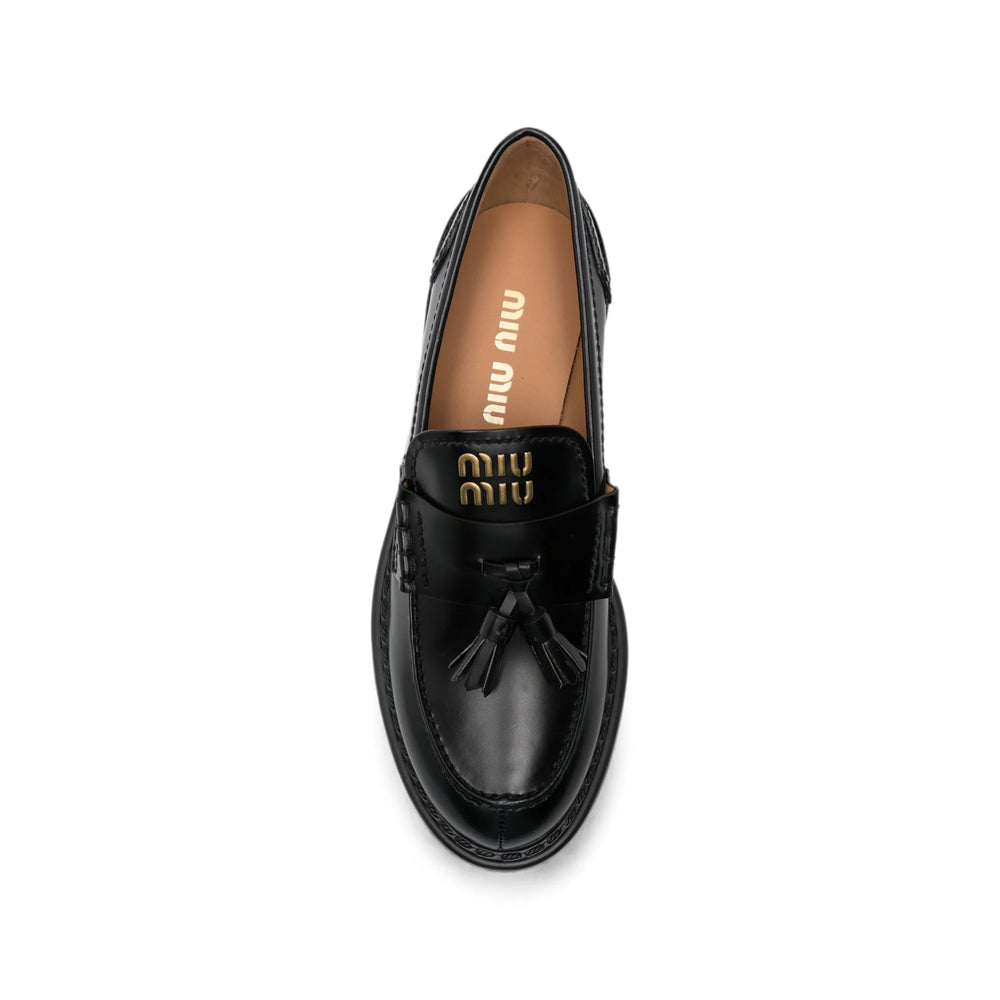 Miu Miu Black Loafers Women MIU MIU