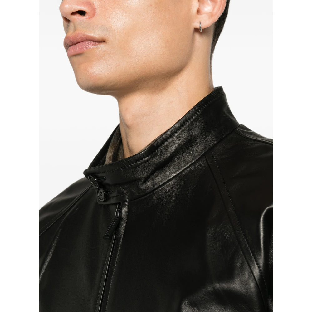 Dsquared2 Black Jackets - Leather Jackets Men DSQUARED2