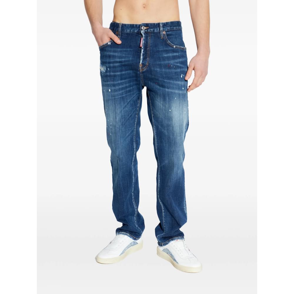 Dsquared2 Blue Denim - Regular & Straight-Leg Jeans Men DSQUARED2