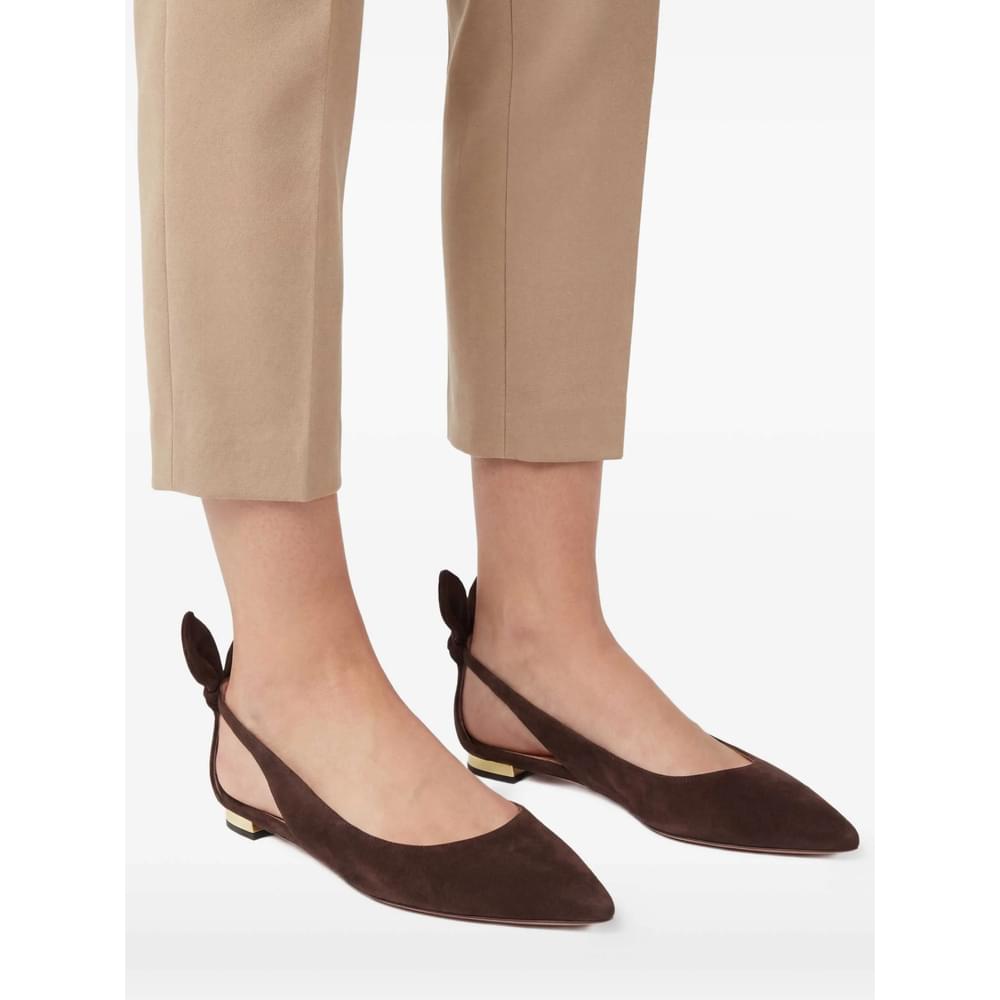 Aquazzura Brown Ballet Flats Women AQUAZZURA