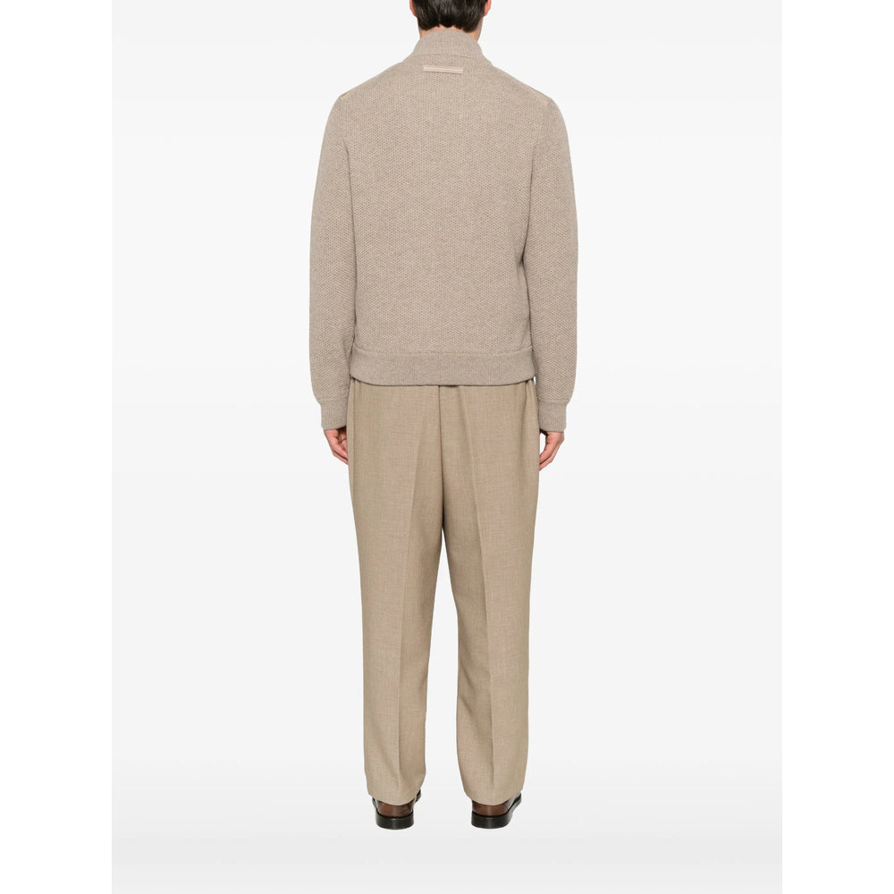 Zegna Neutrals Sweaters & Knitwear - Cardigans Men ZEGNA