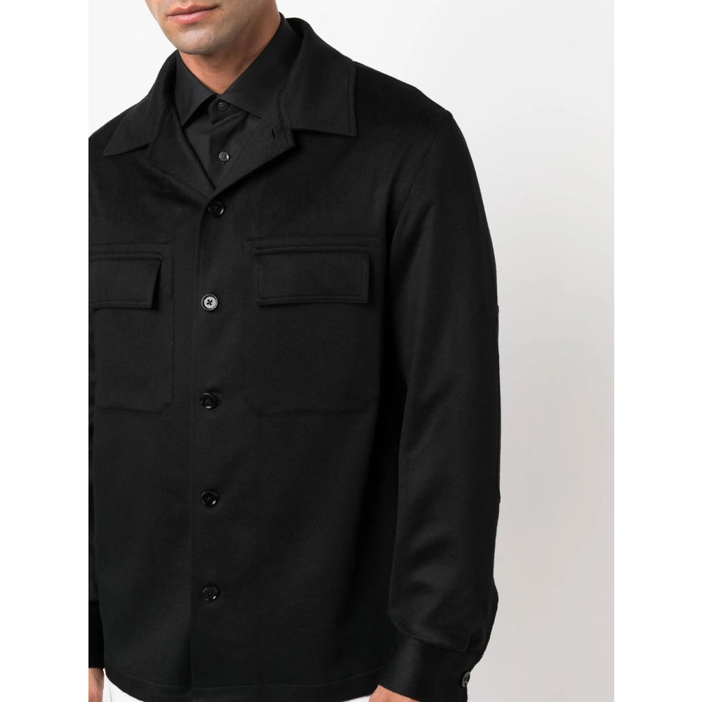 Zegna Black Jackets - Shirt Jackets Men ZEGNA